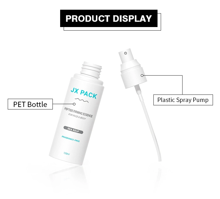 Empty Plastic Frosted Color Pet Fine Mist Spray Bottle for Skincare Toner Face Spray