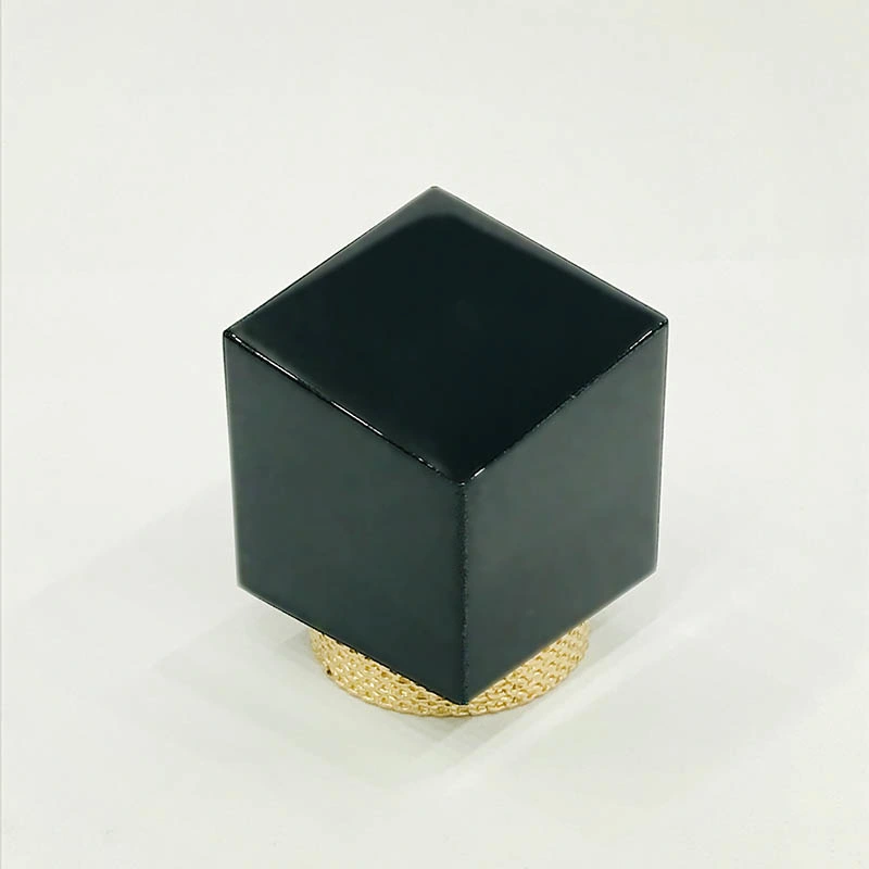 Luxury Zamac 15mm Perfume Bottle Cap with Gold Metal Ring