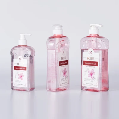 500ml Shampoo Pet Plastic Pink Color Cosmetic Bottle Conditioner Plastic Packaging
