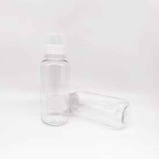 Factory Transparent Plastic Packaging Food Grade Pet Mouthwash Bottle with Cap
